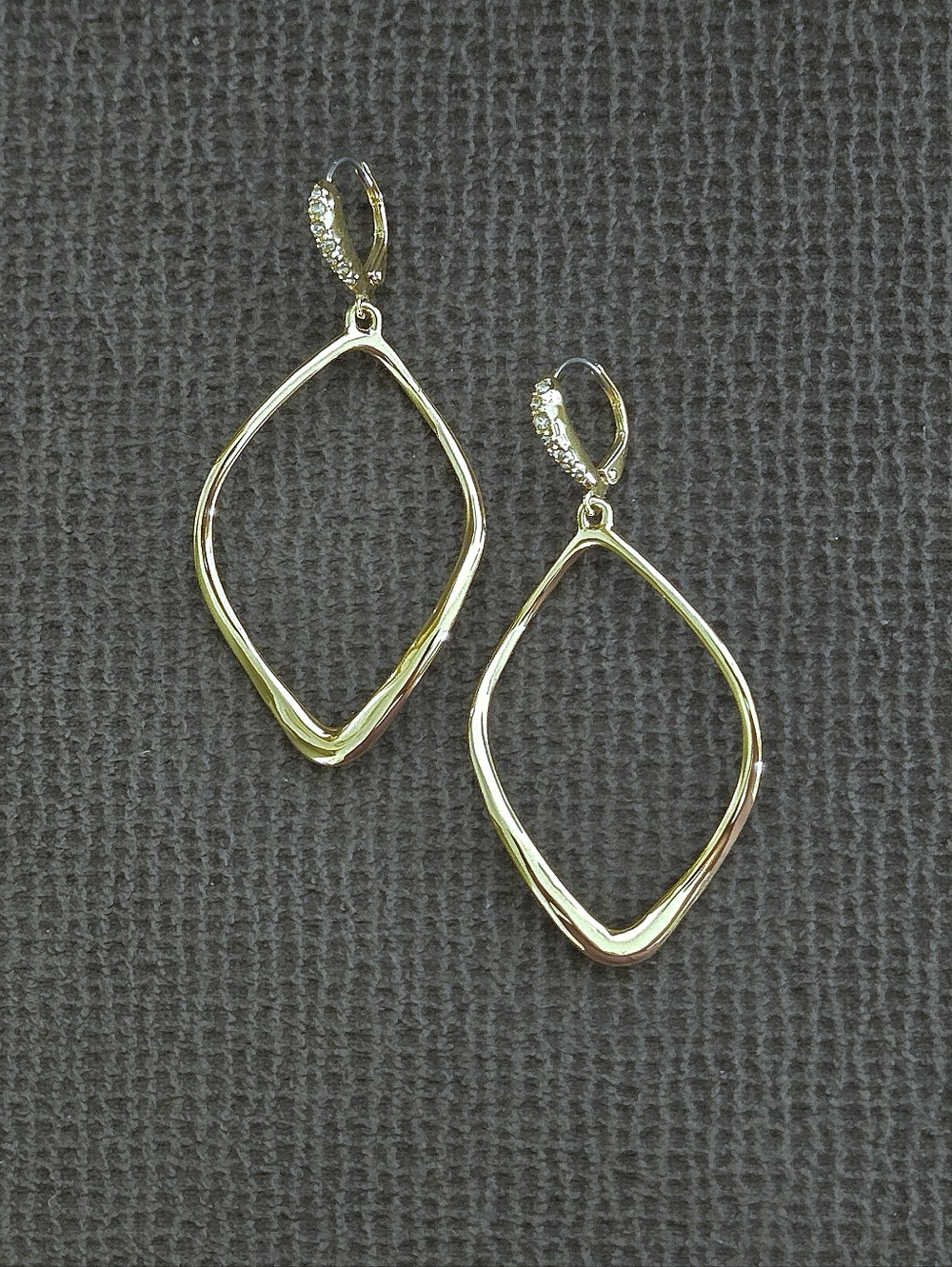 Alexis Bittar Sculpted "Aura" Open Diamond♦️ Shaped Earrings - Picture 11 of 14